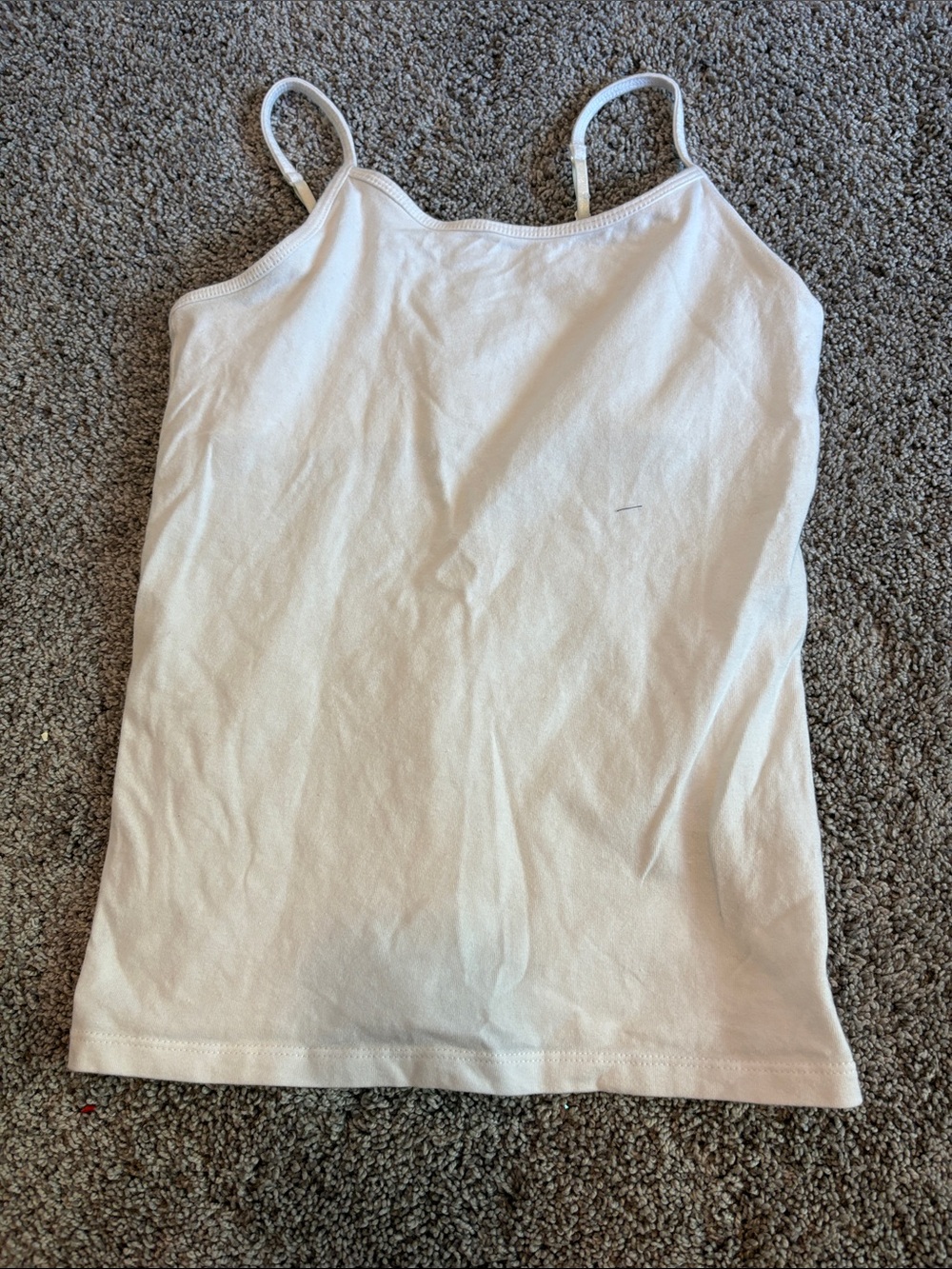 Women’s White Spaghetti Strap Tank Top